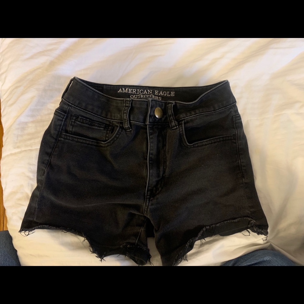 super super stretch american eagle jean shorts